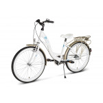Detský bicykel 24 Kands Vittoria Steel. 3 prevodový Bielo-zlatý